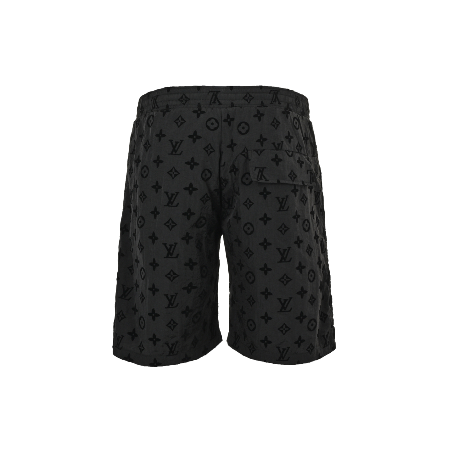 Louis Vuitton 25ss all over monogram flocked beach shorts
