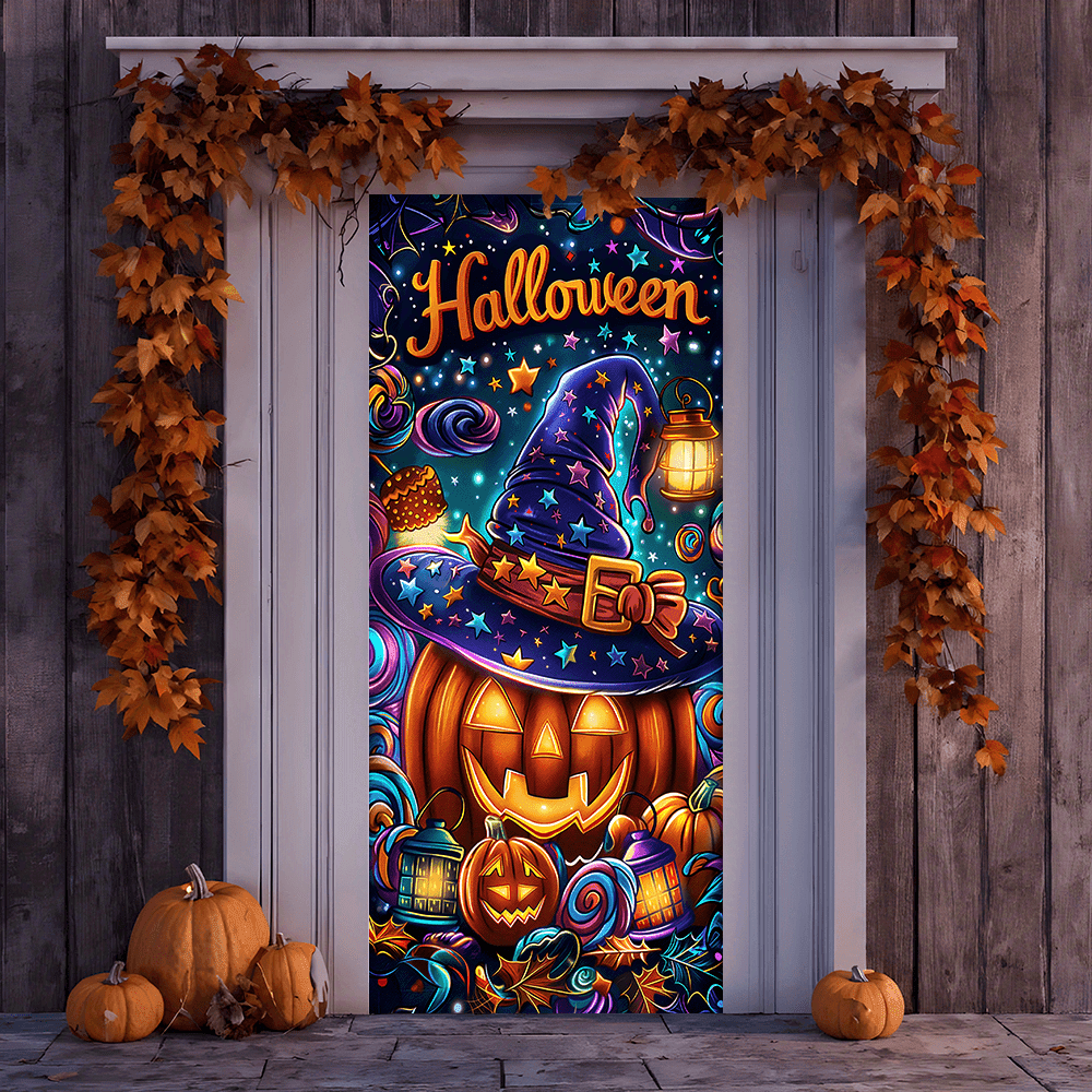 Spooky Nights Halloween Door Tapestry