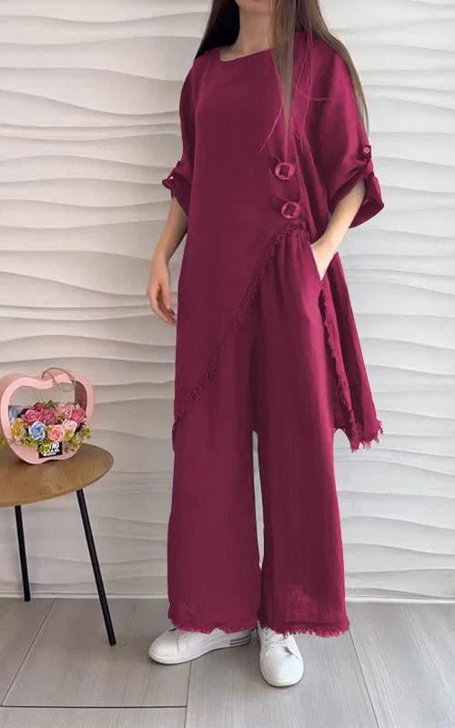 2024 New fashion loose 2-piece set——Buy 2 Free Shipping