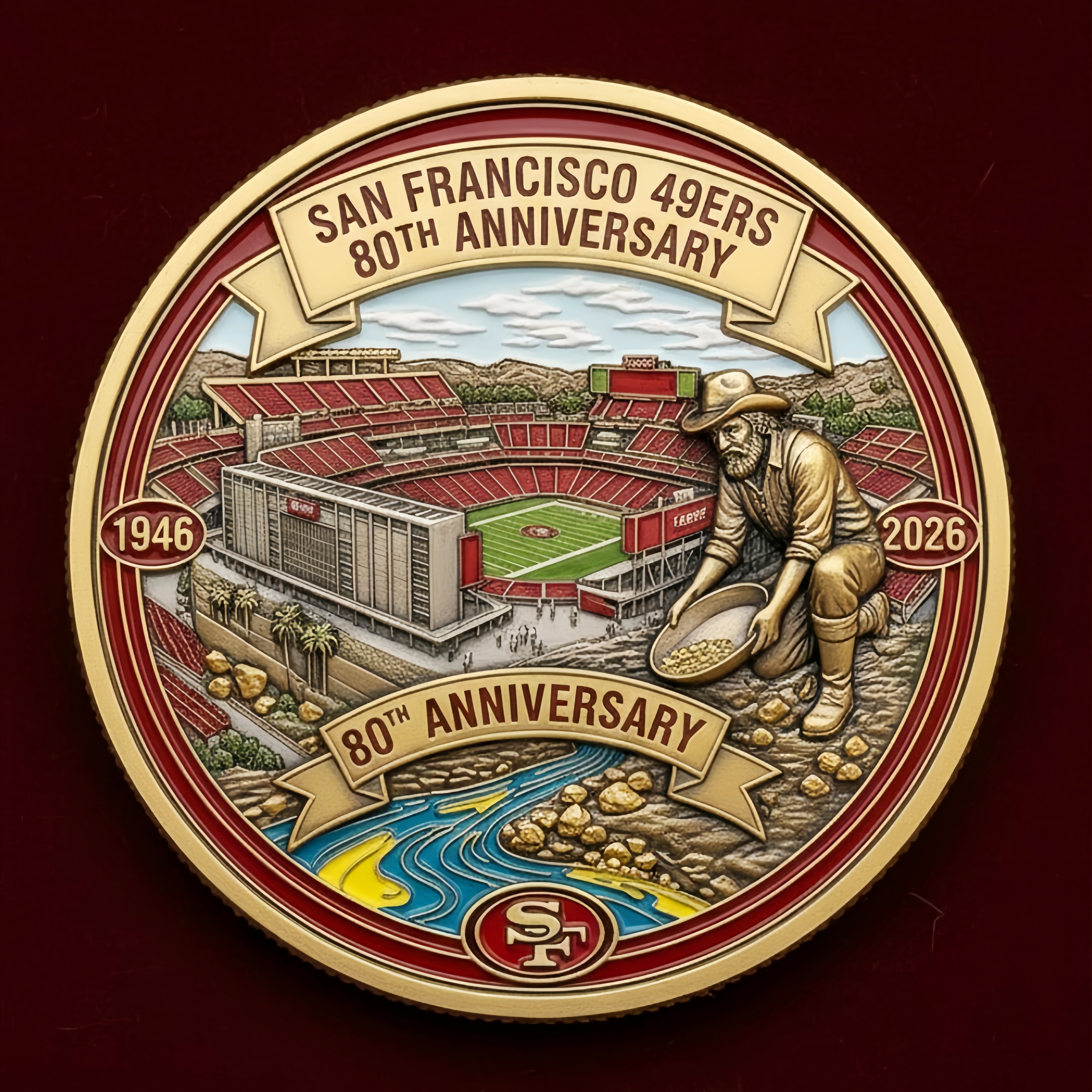 San Francisco 49ers 80th Anniversary Commemorative Coin