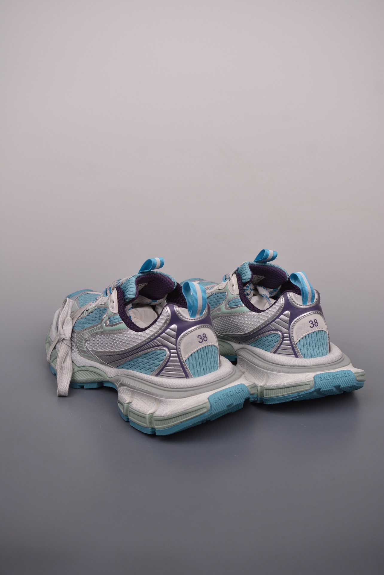 BALENCIAGA 3XL Sneakers Blue and White
