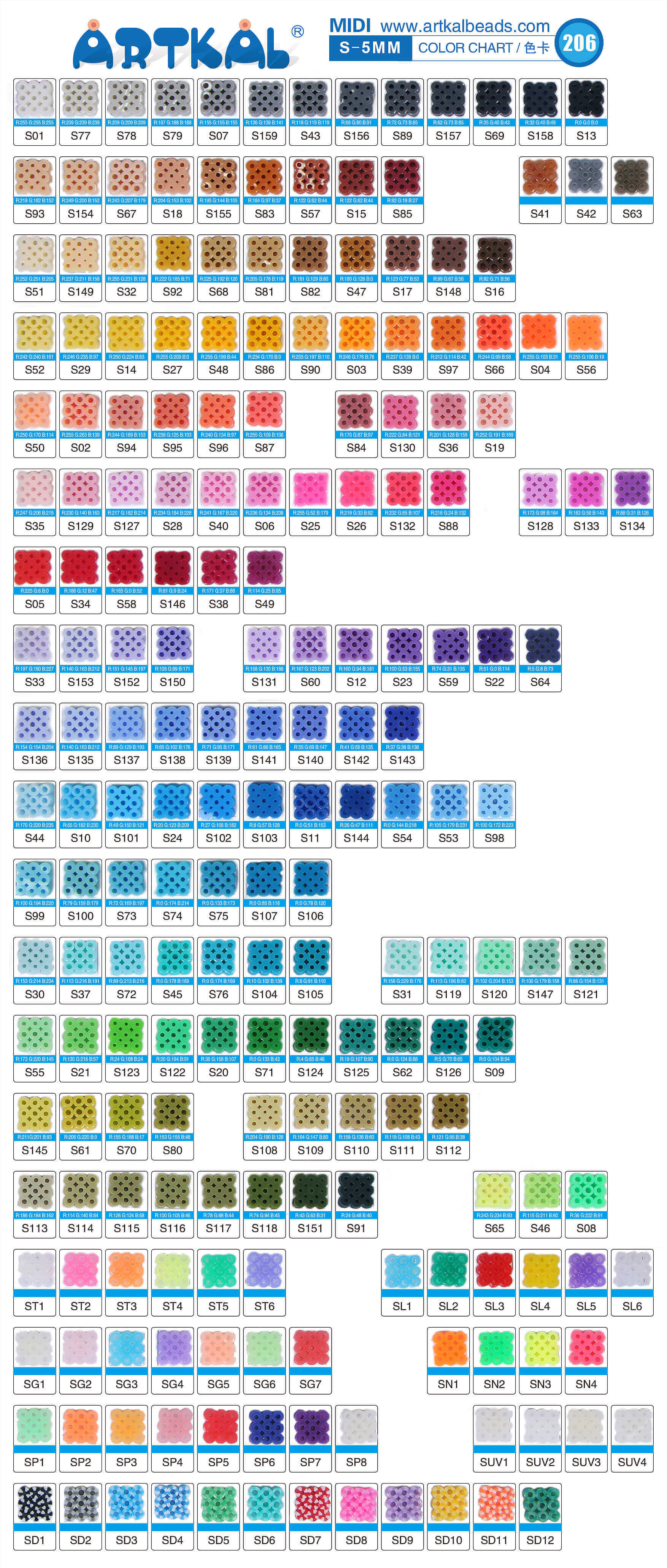 Cornflower blue-Midi 1000 beads Single Pack