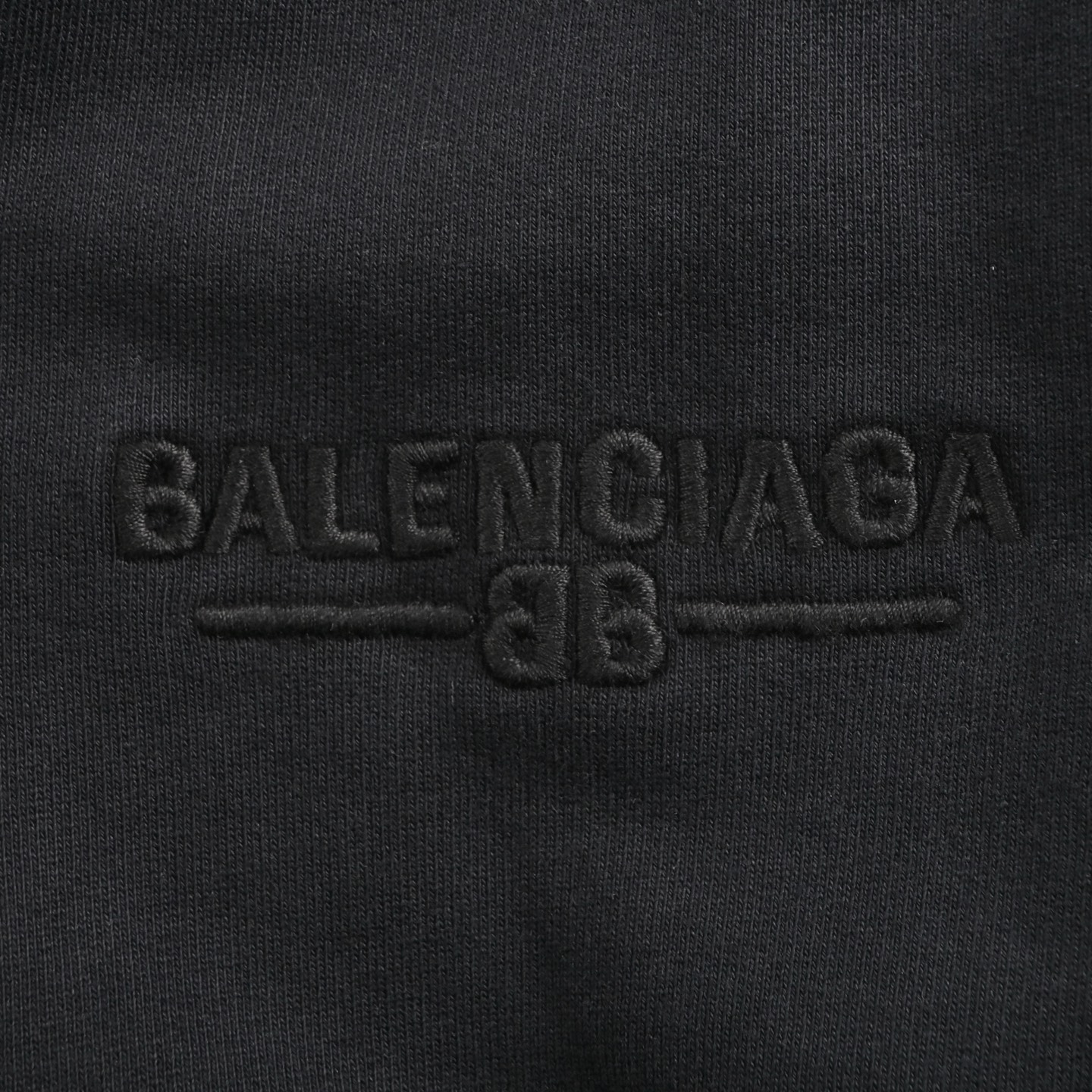 Balenciaga 25ss heavy batik washed embroidered wide-leg trousers