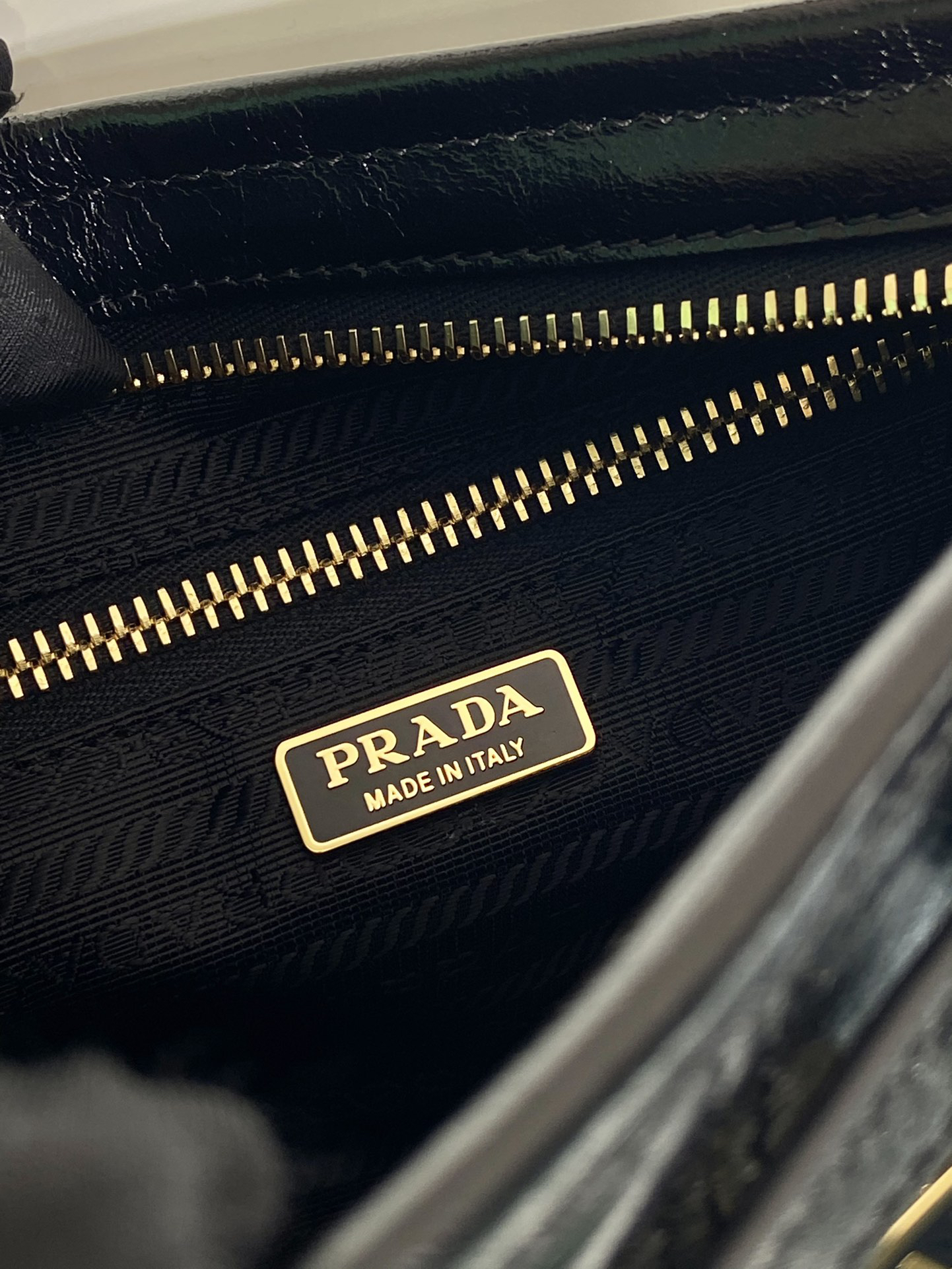 Prada LusSolf Oiled Wax Leather Shoulder Bag 1BA215