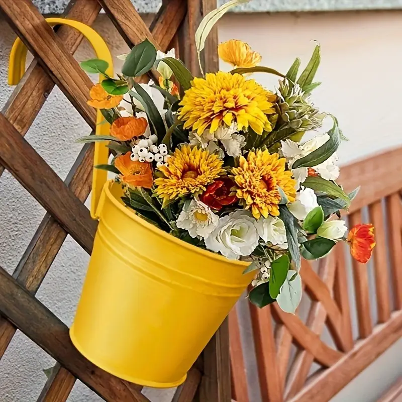 🎍🎍Metal Bucket Hanging Flower Pot(🌺Flash Sale - 50% Off)