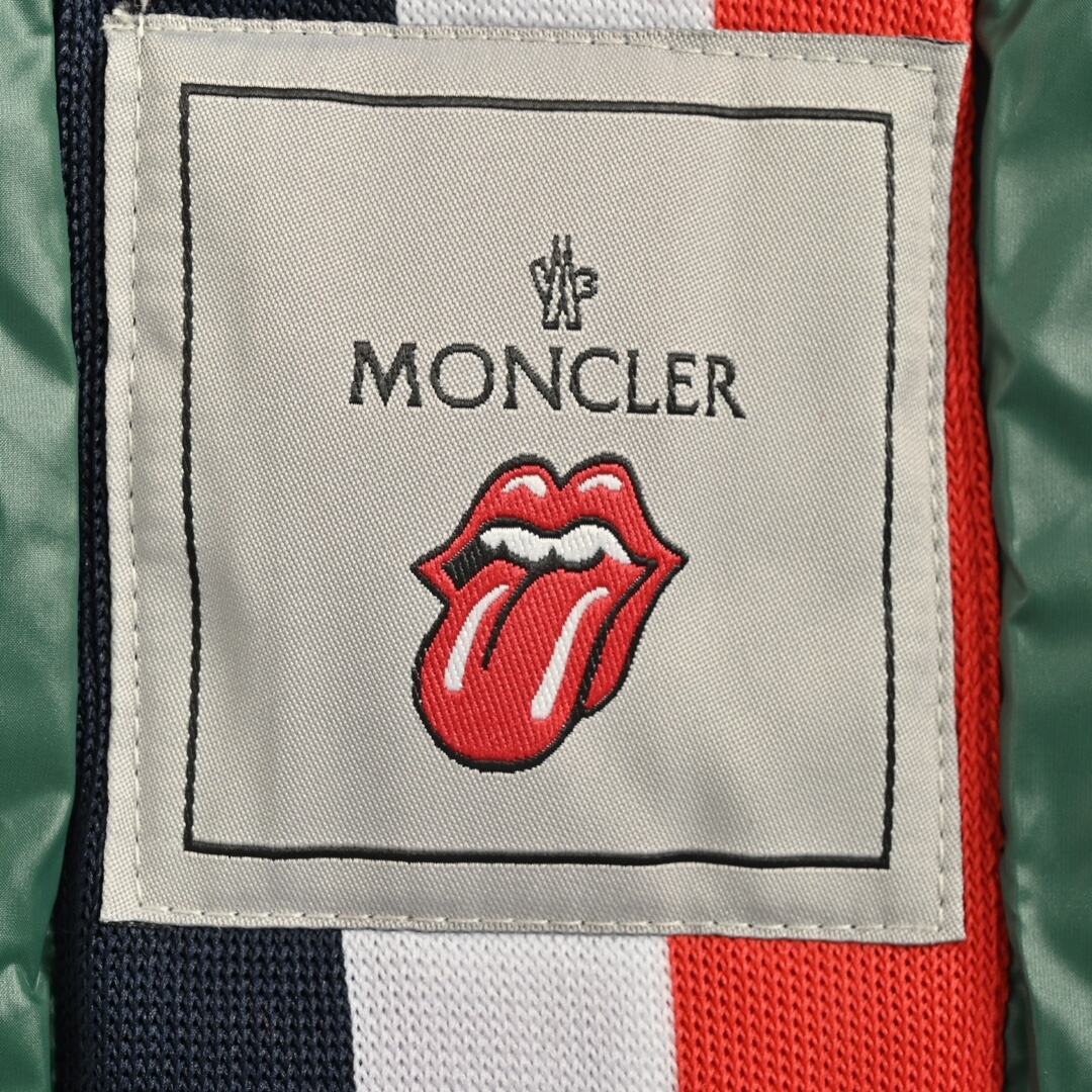 Moncler 24Fw Rolling Stones Big Tongue collaboration down jacket