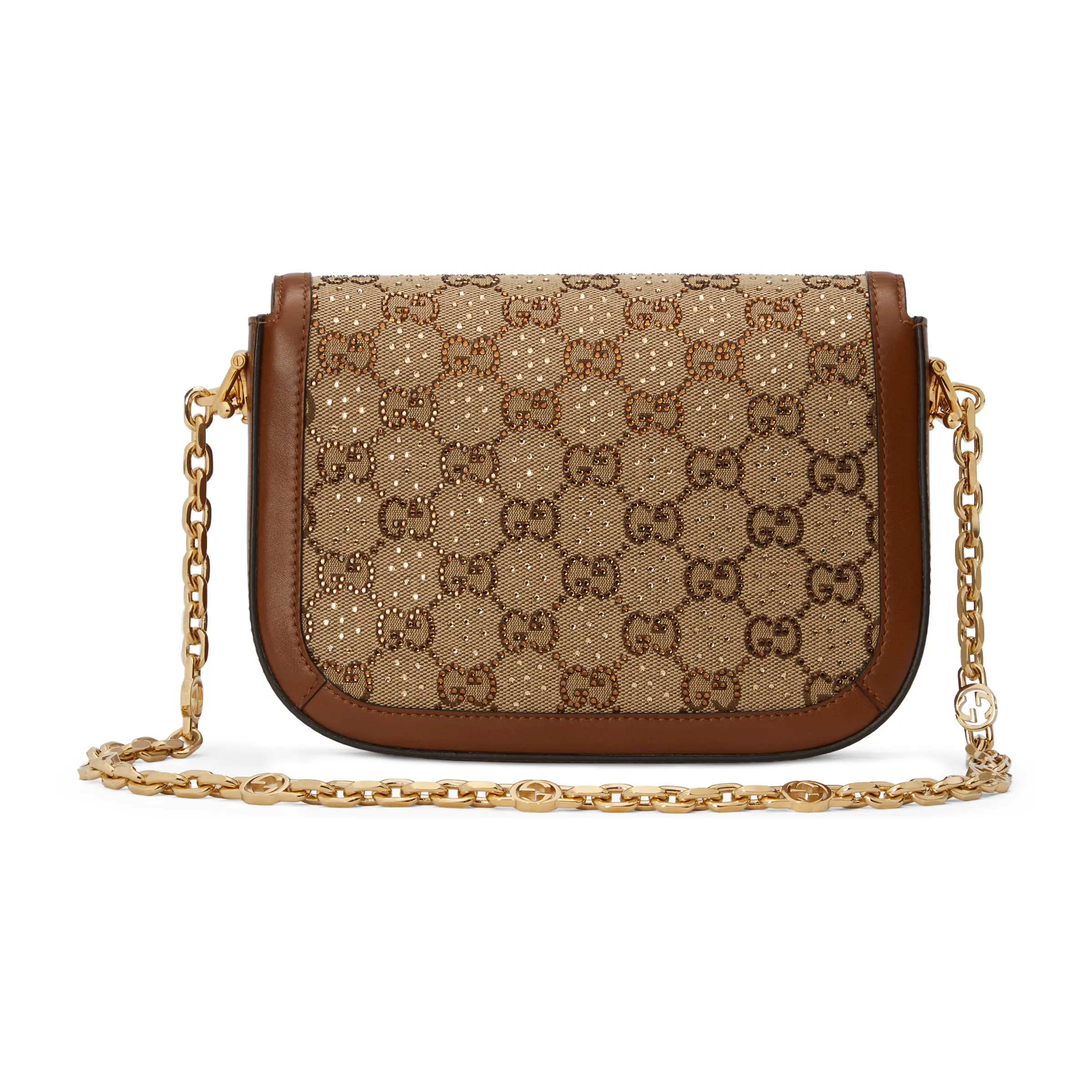 Gucci Horsebit 1955 crystal small shoulder bag815205 FAD6L 9758