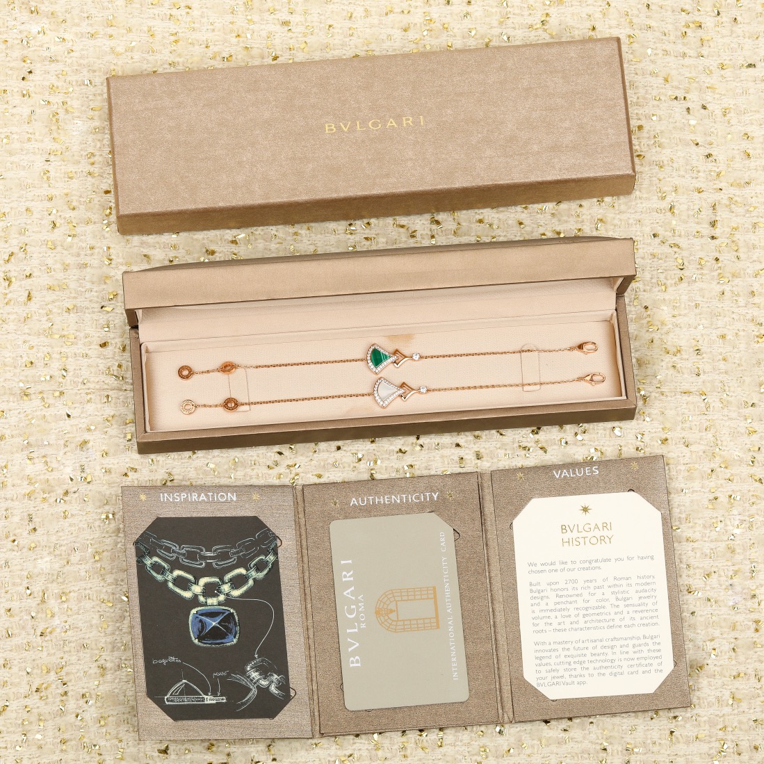 Bulgari DIVAS DREAM series rose gold bracelet