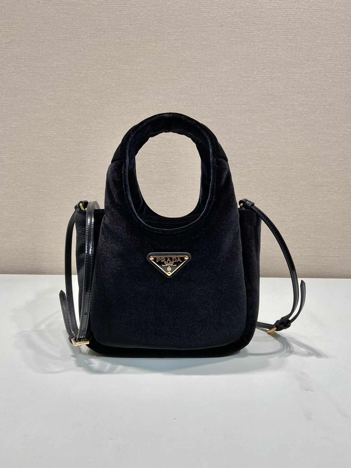 Prada Velvet Bucket Bag 1BA410