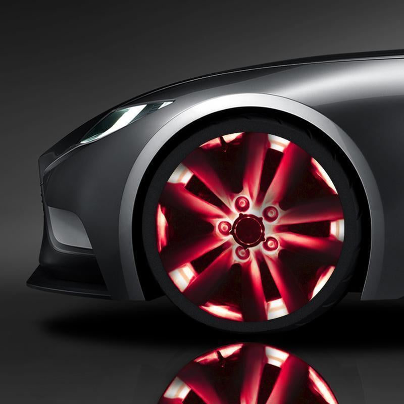 Solar Car Tire Wheel Lights with Wireless Remote Control	 🔥（Last Day Sale）