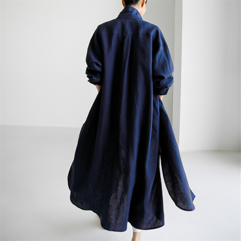 Solid Color Button Down Comfy Maxi Dress