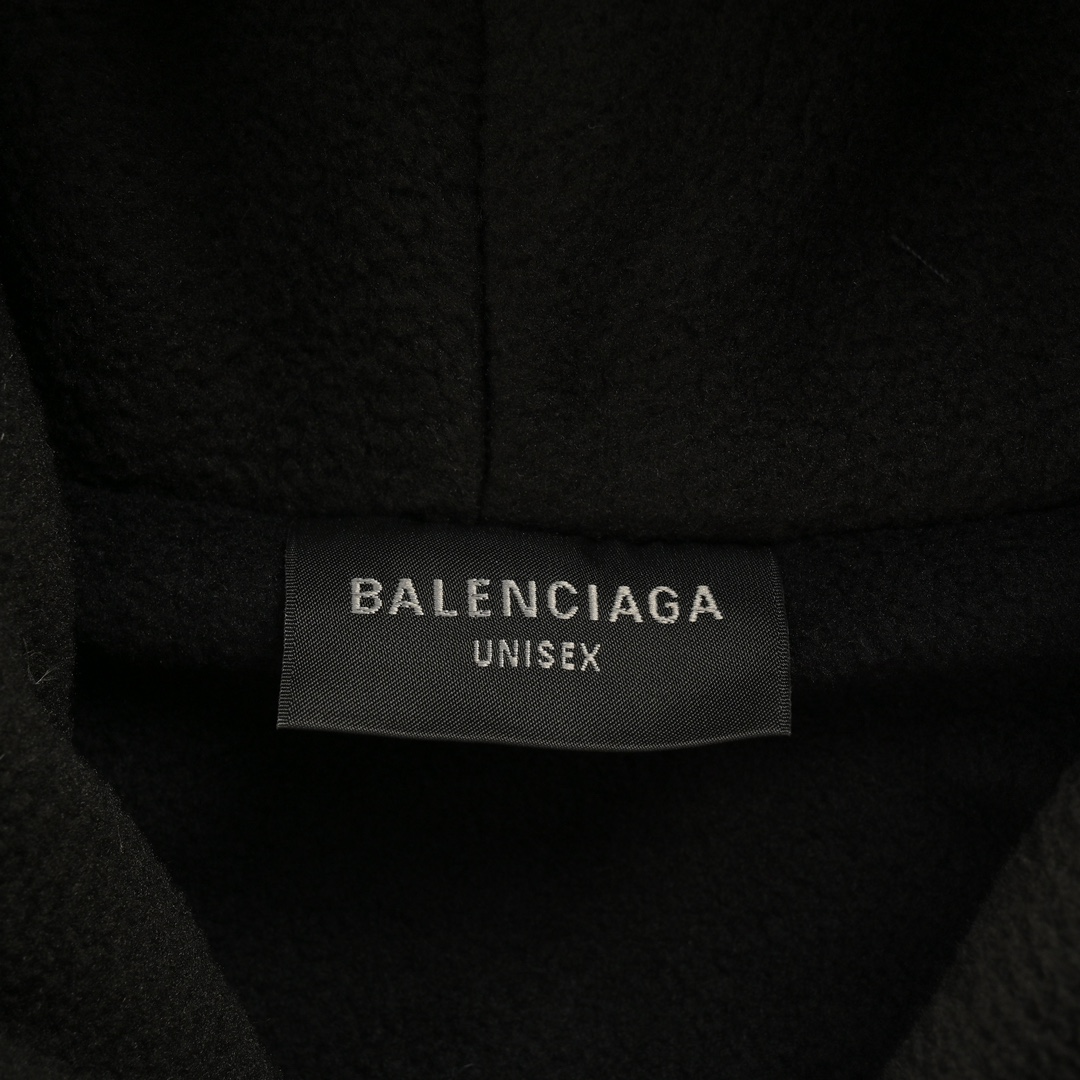 Balenciaga 24Fw Street View Teddy Sherpa Hooded Zipper Jacket