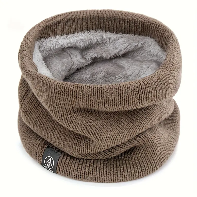 Fleece-Lined Winter Scarf - Soft, Warm & Windproof Neck Gaiter for Men and Women