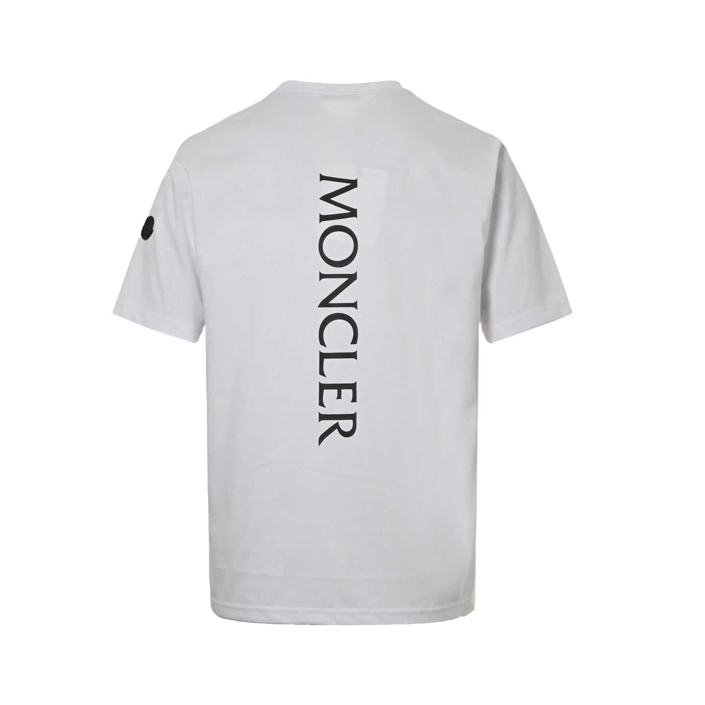 Moncler 25ss chest patch back letter print short sleeves