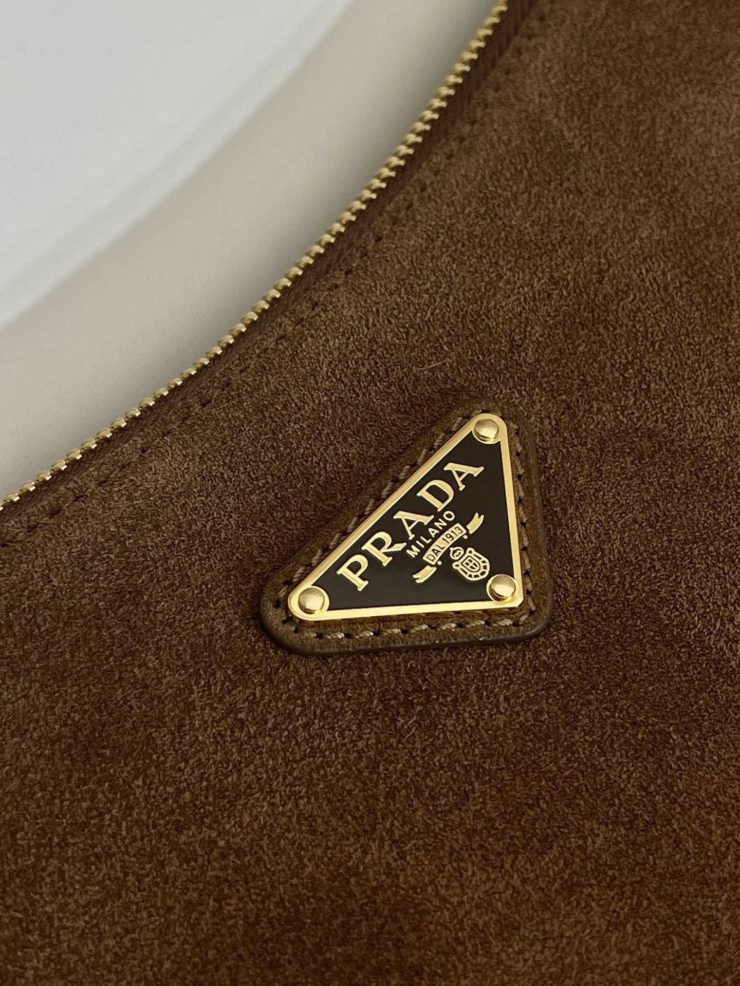 Prada Aimee Hobo Large Suede Underarm Bag 1BC228