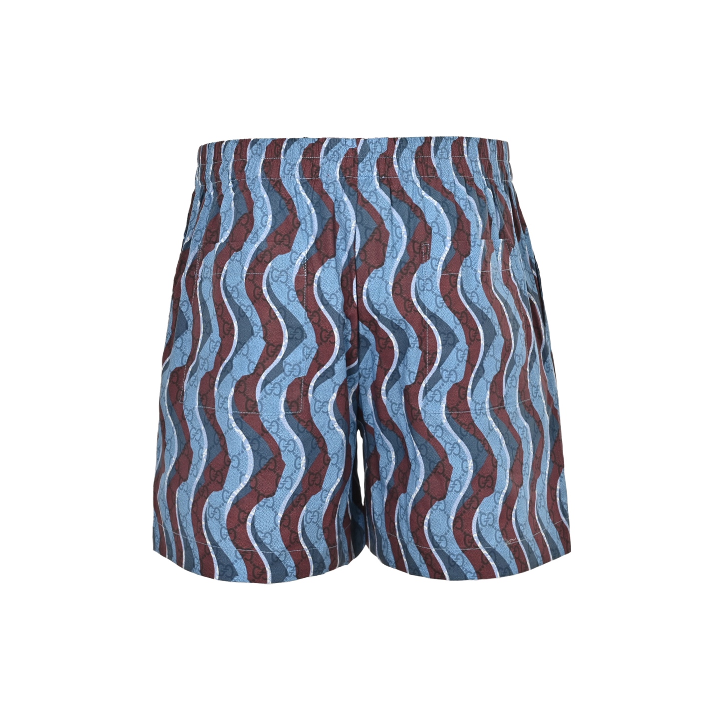 Gucci 25ss all over print snake pattern short sleeve shorts