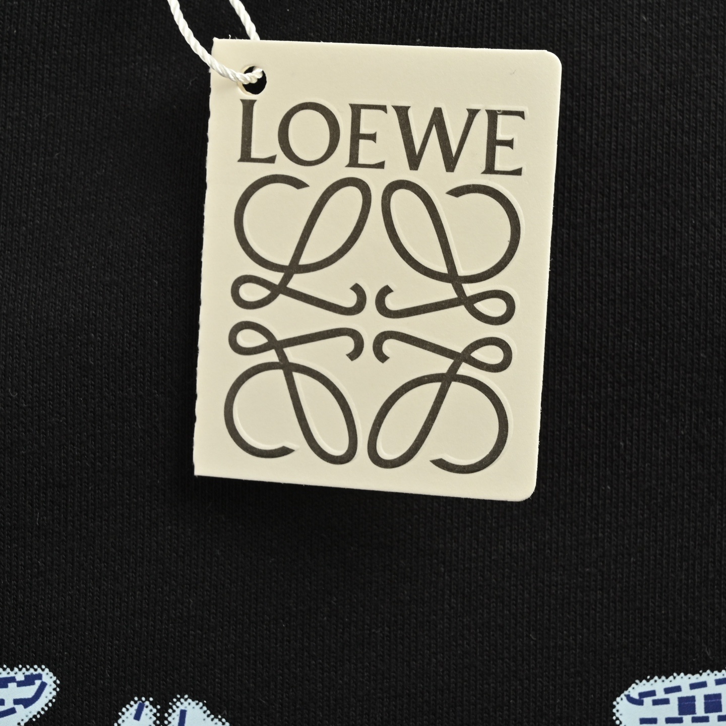 Loewe 25Fw dotted letter logo print crew neck sweatshirt