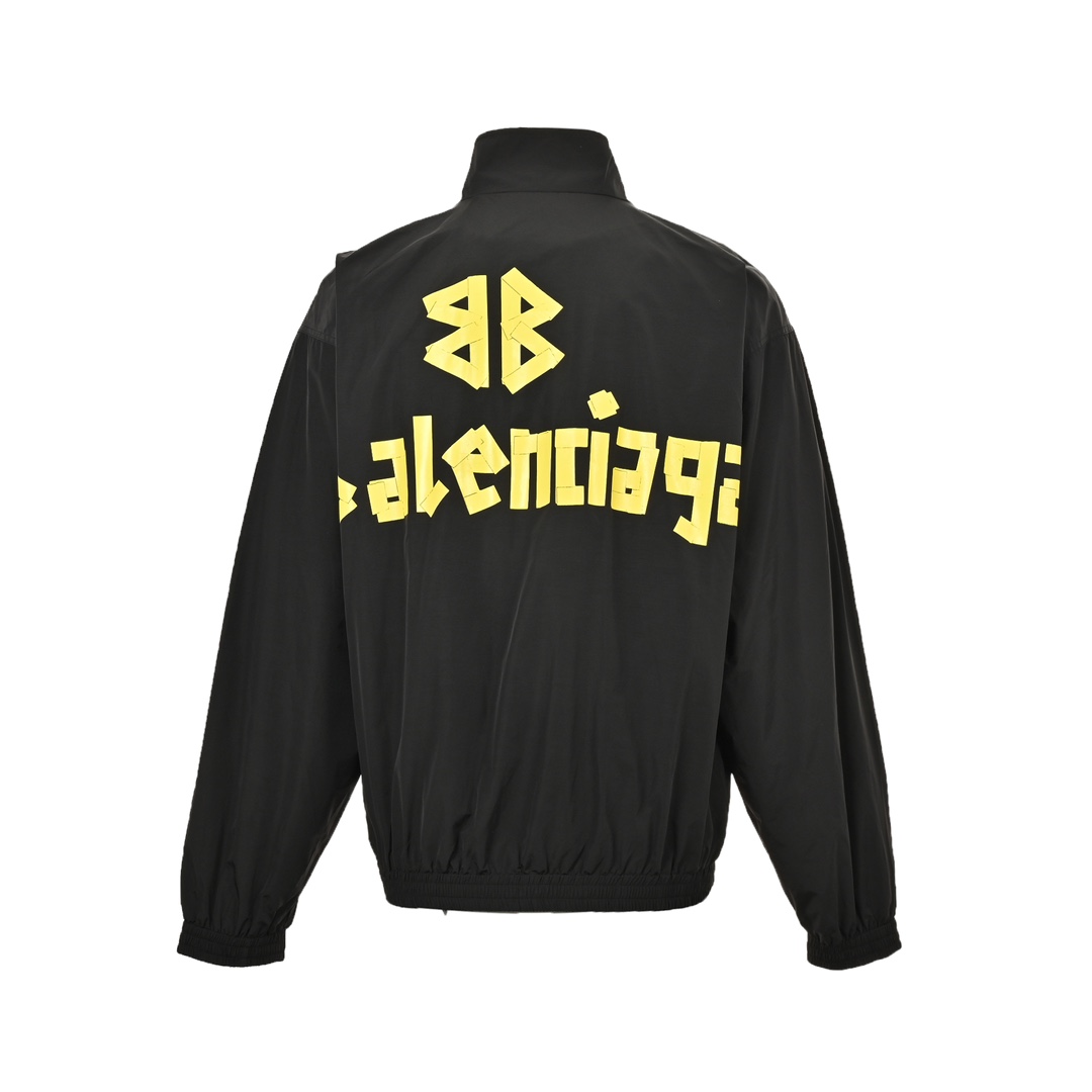 Balenciaga 24Fw masking paper black and yellow tape jacket