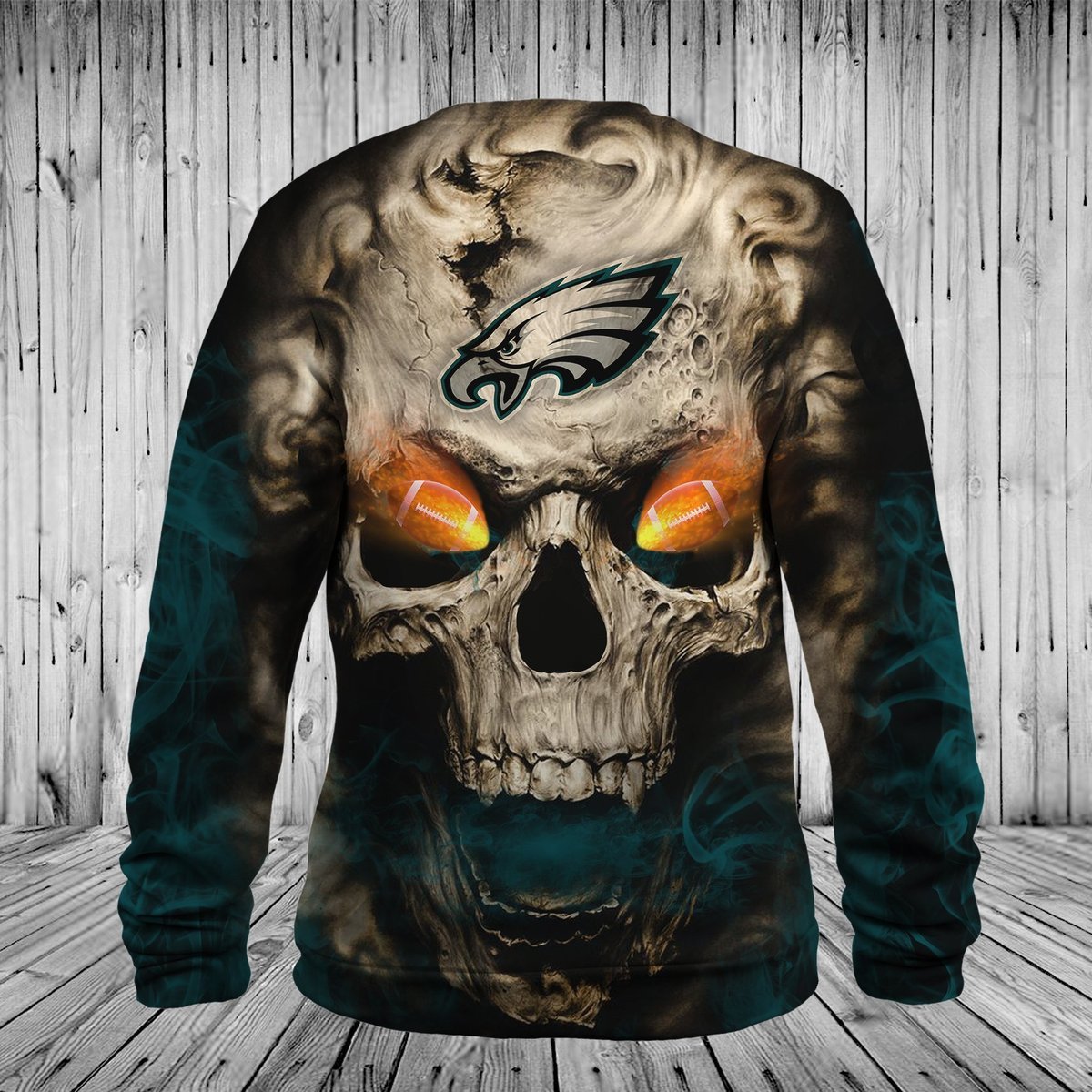 EAGLES HOODIE 3D SKULL7