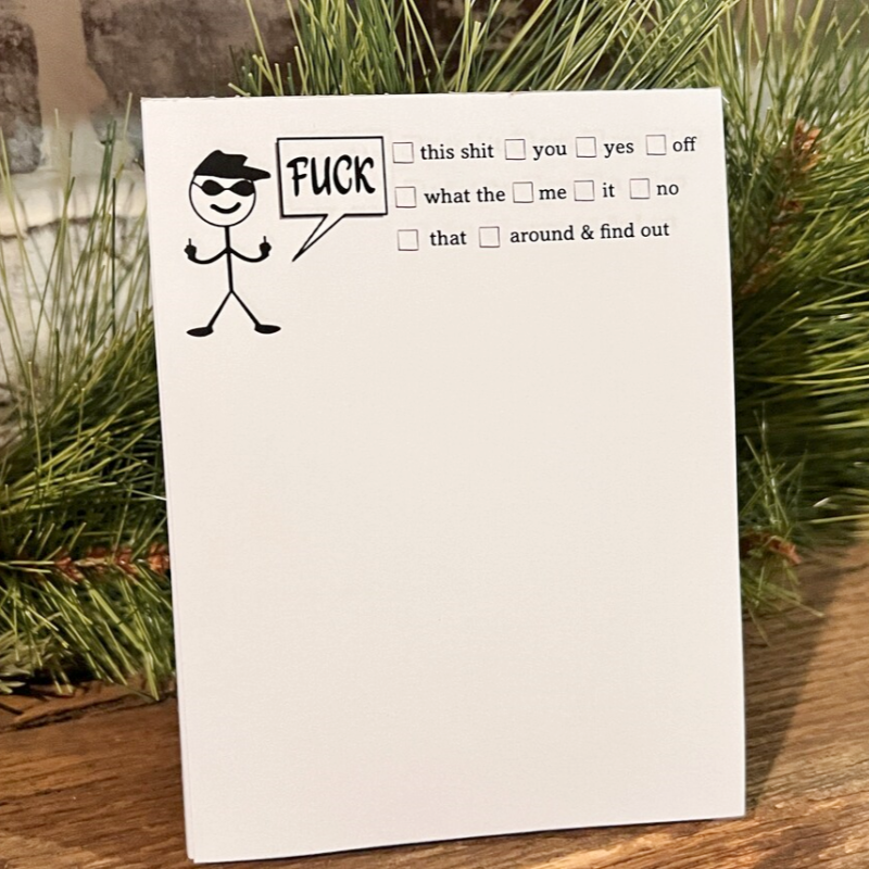 Funny Fu*k Notepads