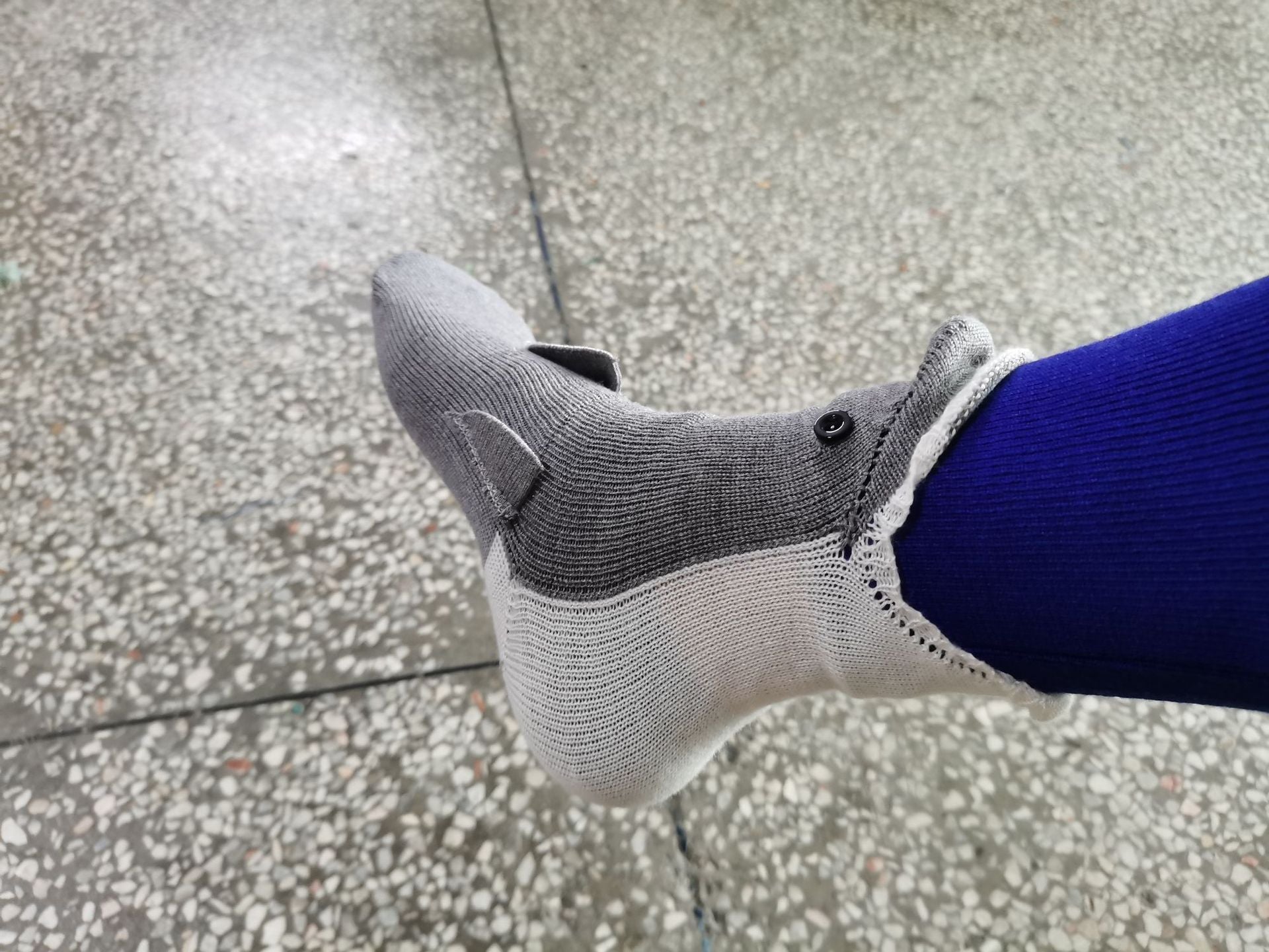 Christmas Knitted Shark Floor Warm-keeping Socks