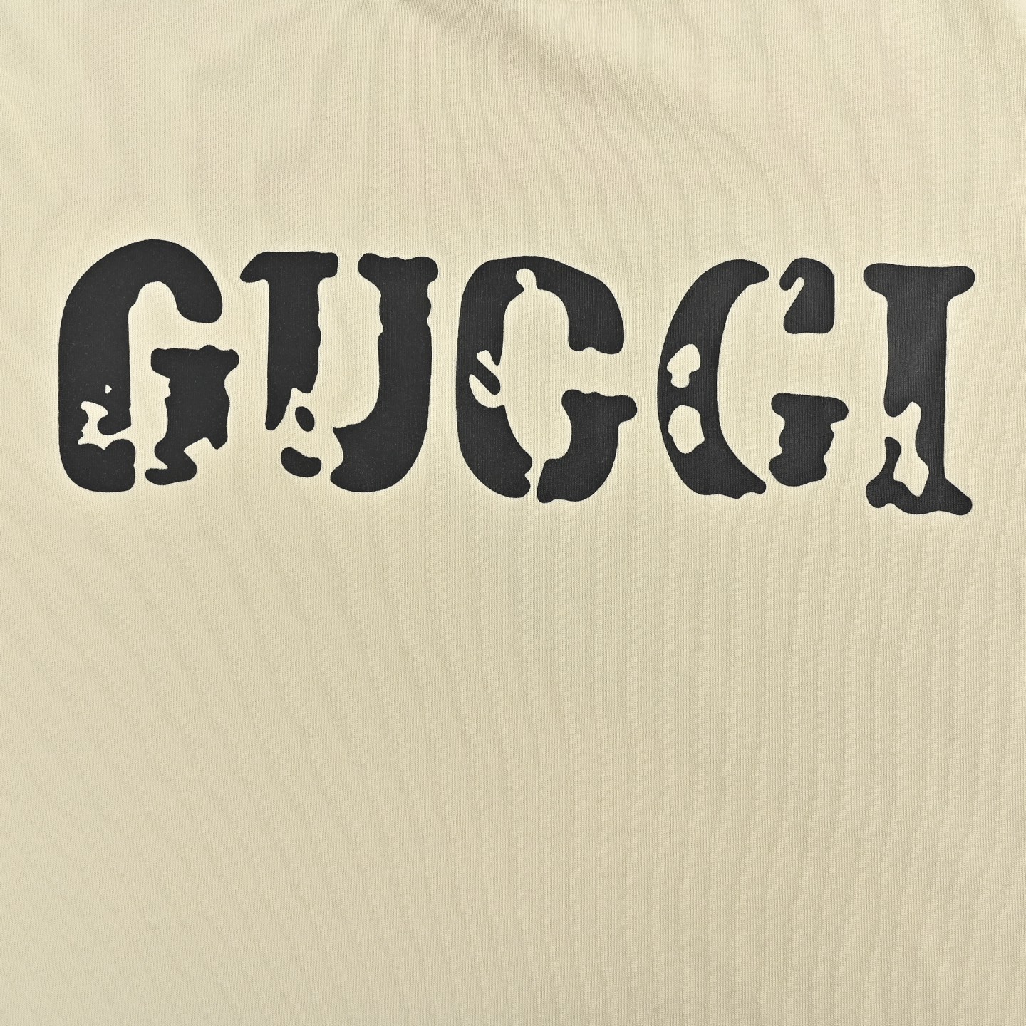 Gucci 25ss mottled letter print short sleeve