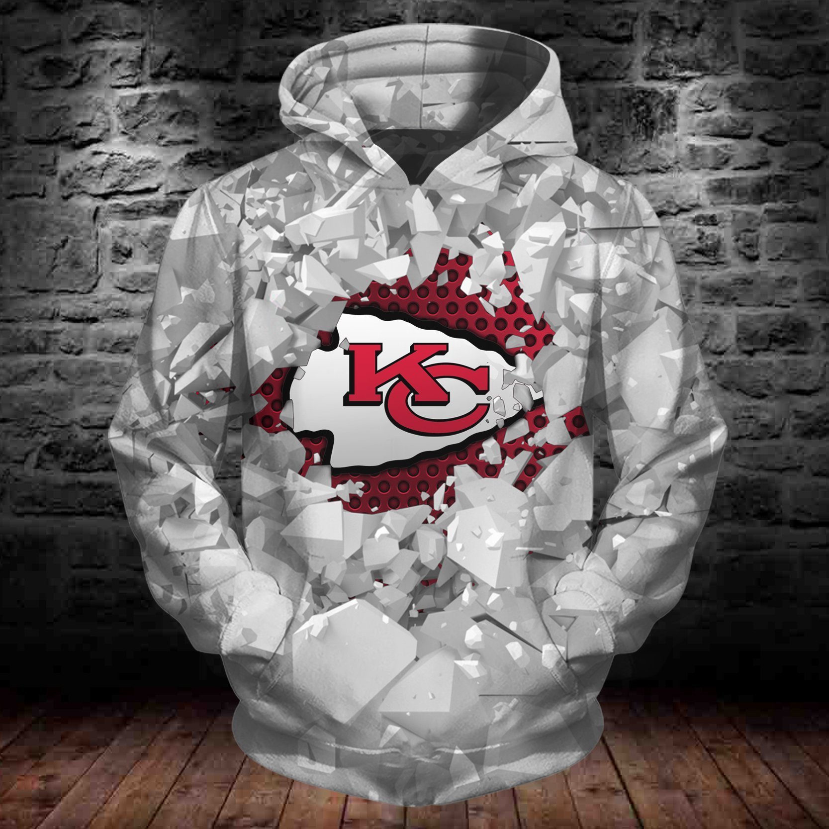 CHIEFS HOODIE 3D ICE1