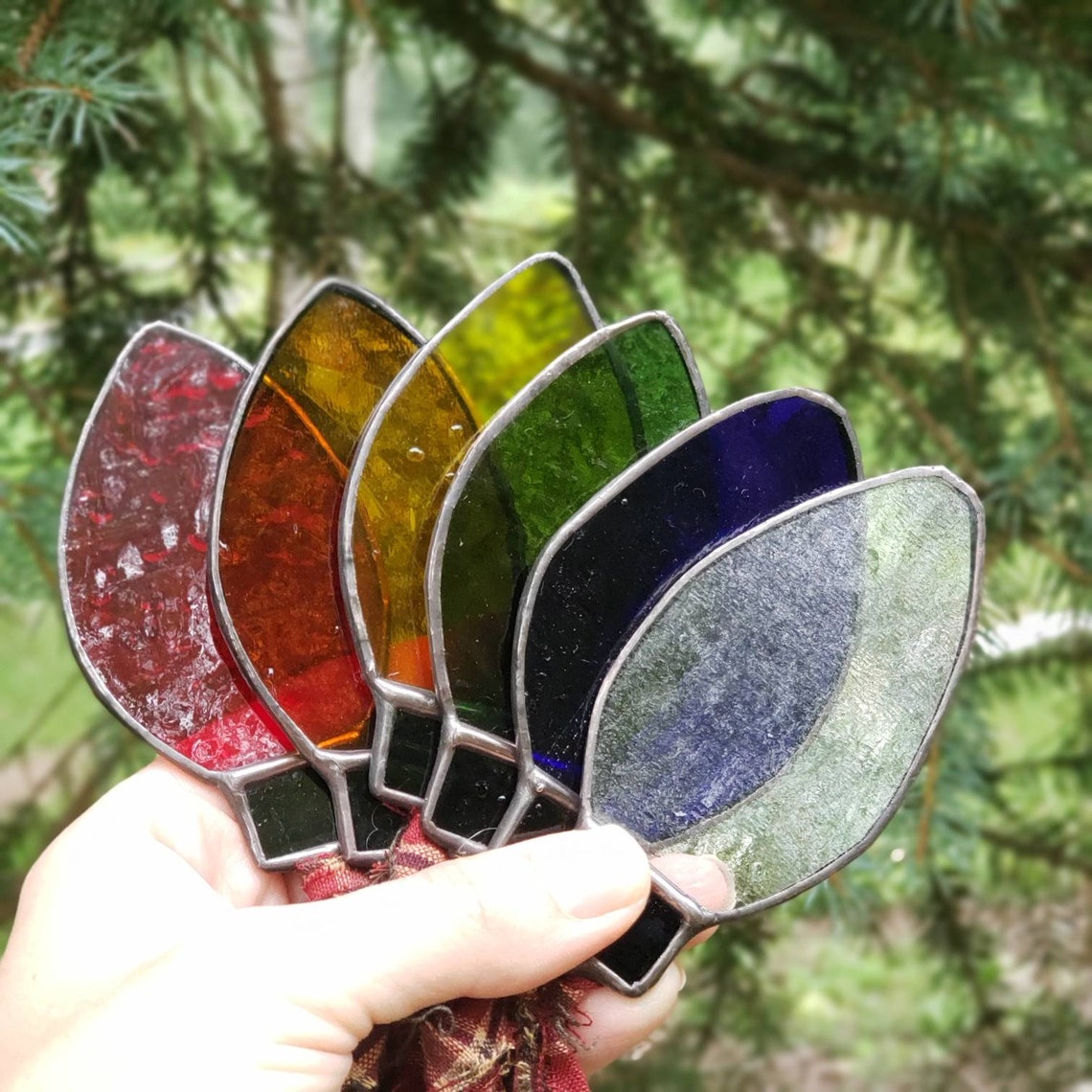 Light Bulb Stained Glass Ornaments