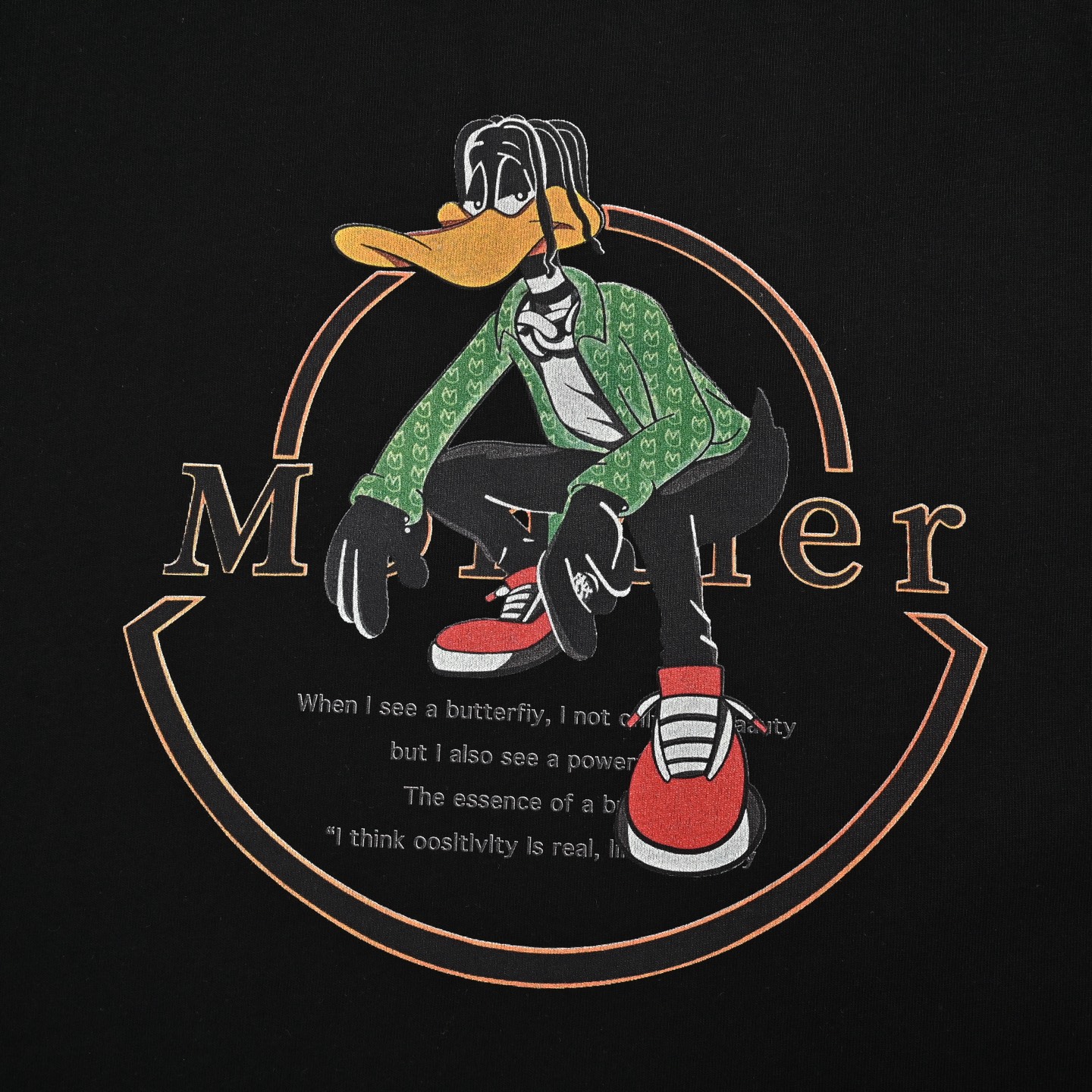 Moncler cartoon character print short sleeves