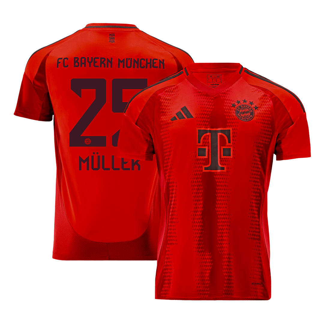 Bayern Munich Jersey Custom MULLER #25 Home Football Jersey 2024/25