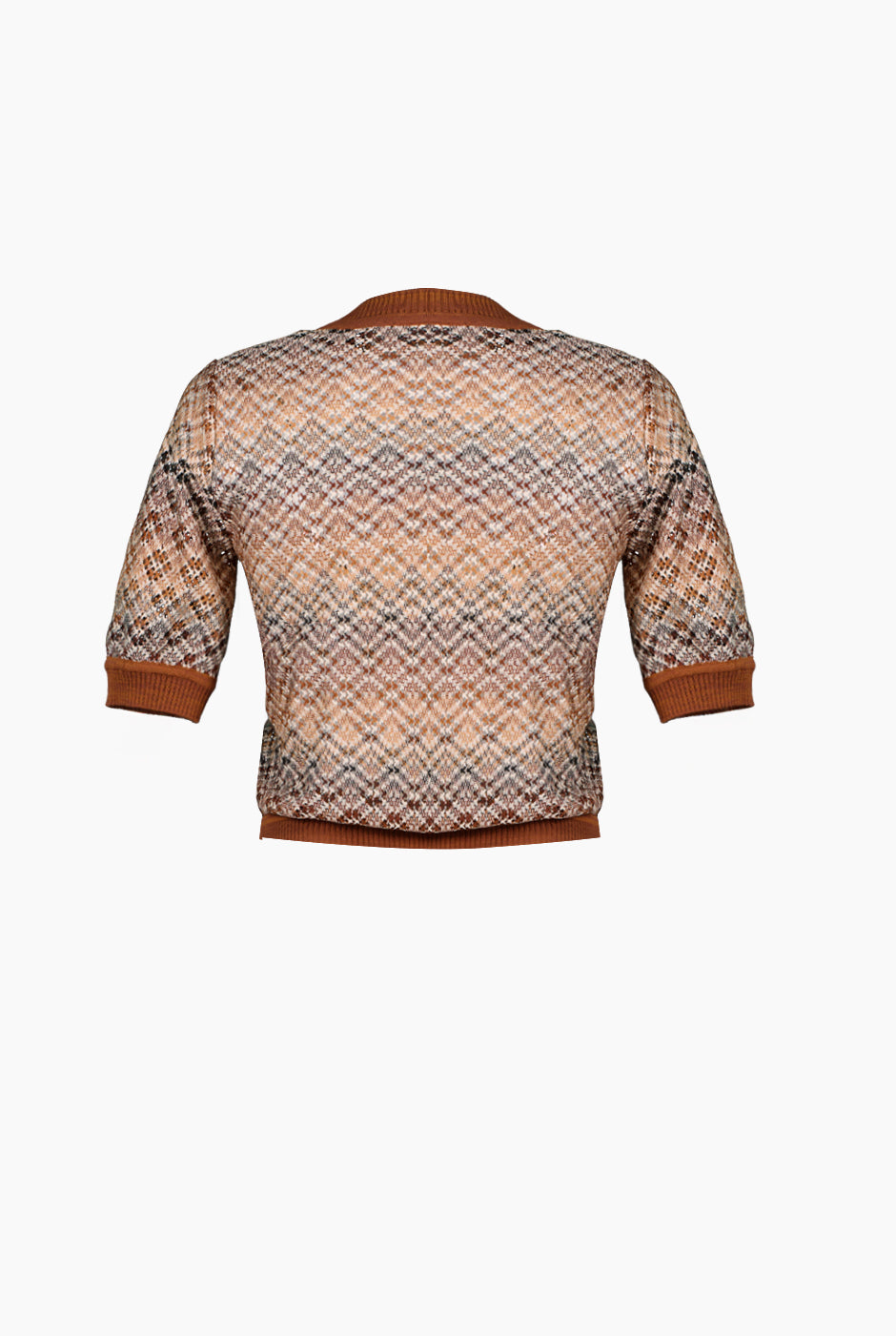 Blusa recta tejida y escote V