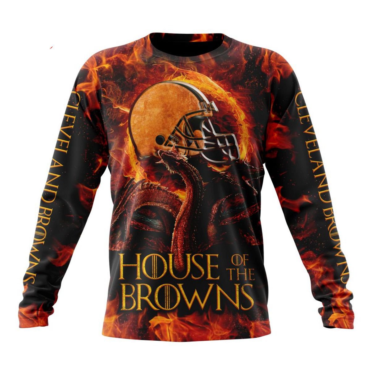 CLEVELAND BROWNS GAME OF THRONES – HOUSE OF THE BROWNS 3D HOODIE