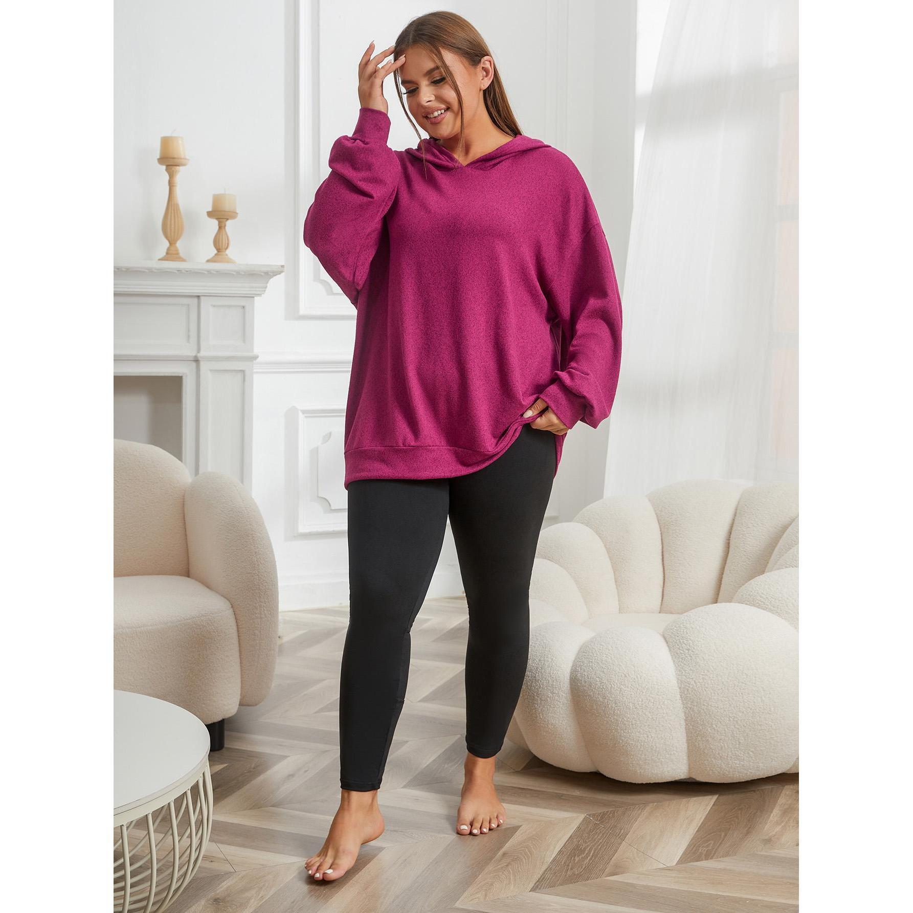 Plus Size Pajamas Home Wear Women Autumn Winter Sports Casual Sweatshirt Tights Two Piece Set Can Be Worn outside