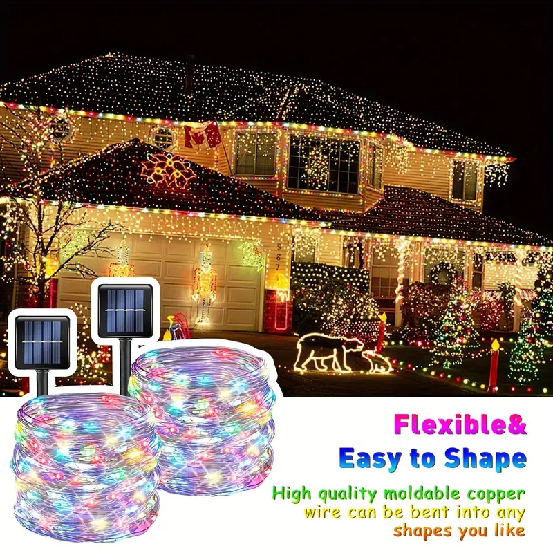 🔥ON SALE🔥39Ft /100 Led Waterproof  Solar String Lights🎁Buy 4 Free Shipping