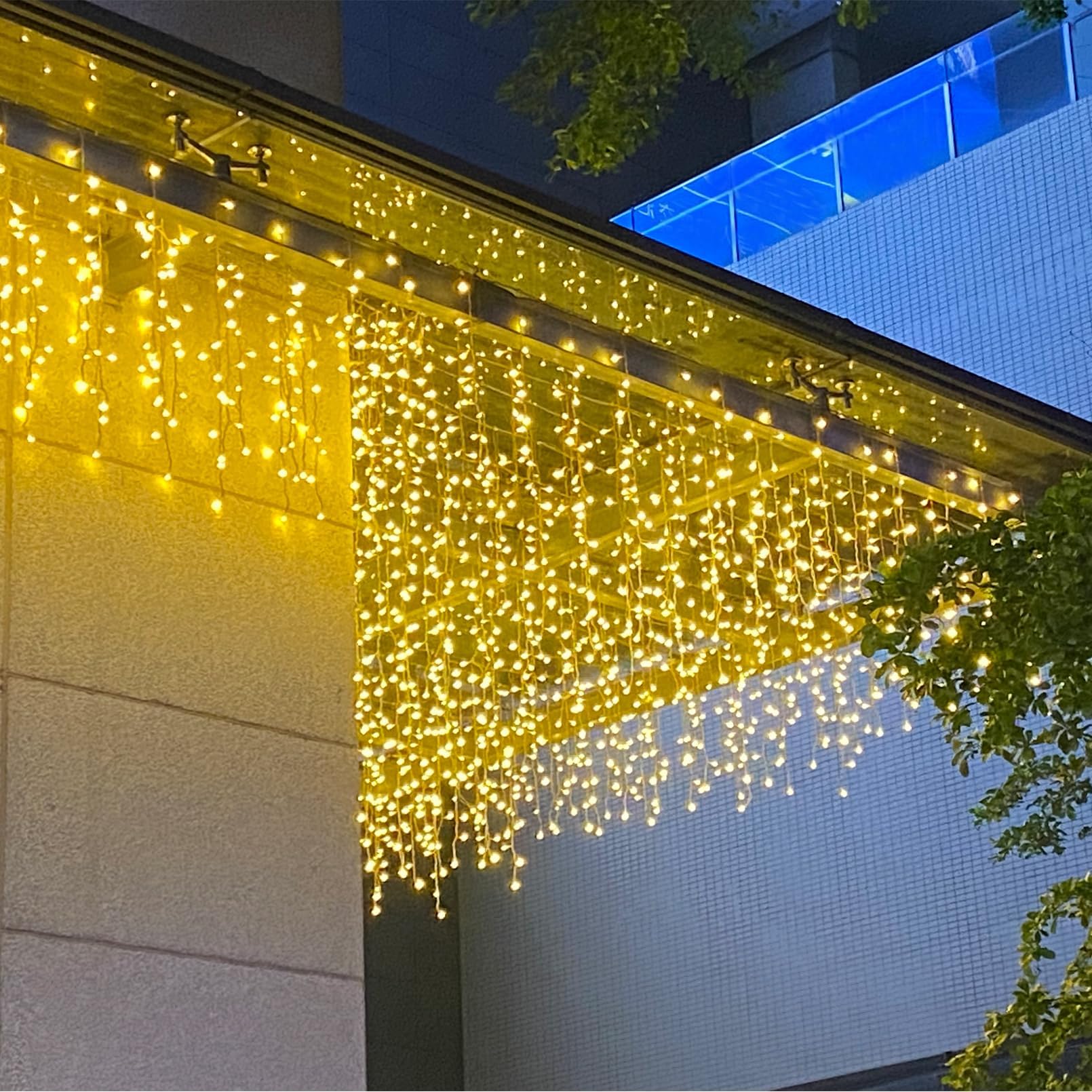 🎄CHRISTMAS ON SALE🔥Outdoor Curtain String Lights with 8 Shining Modes