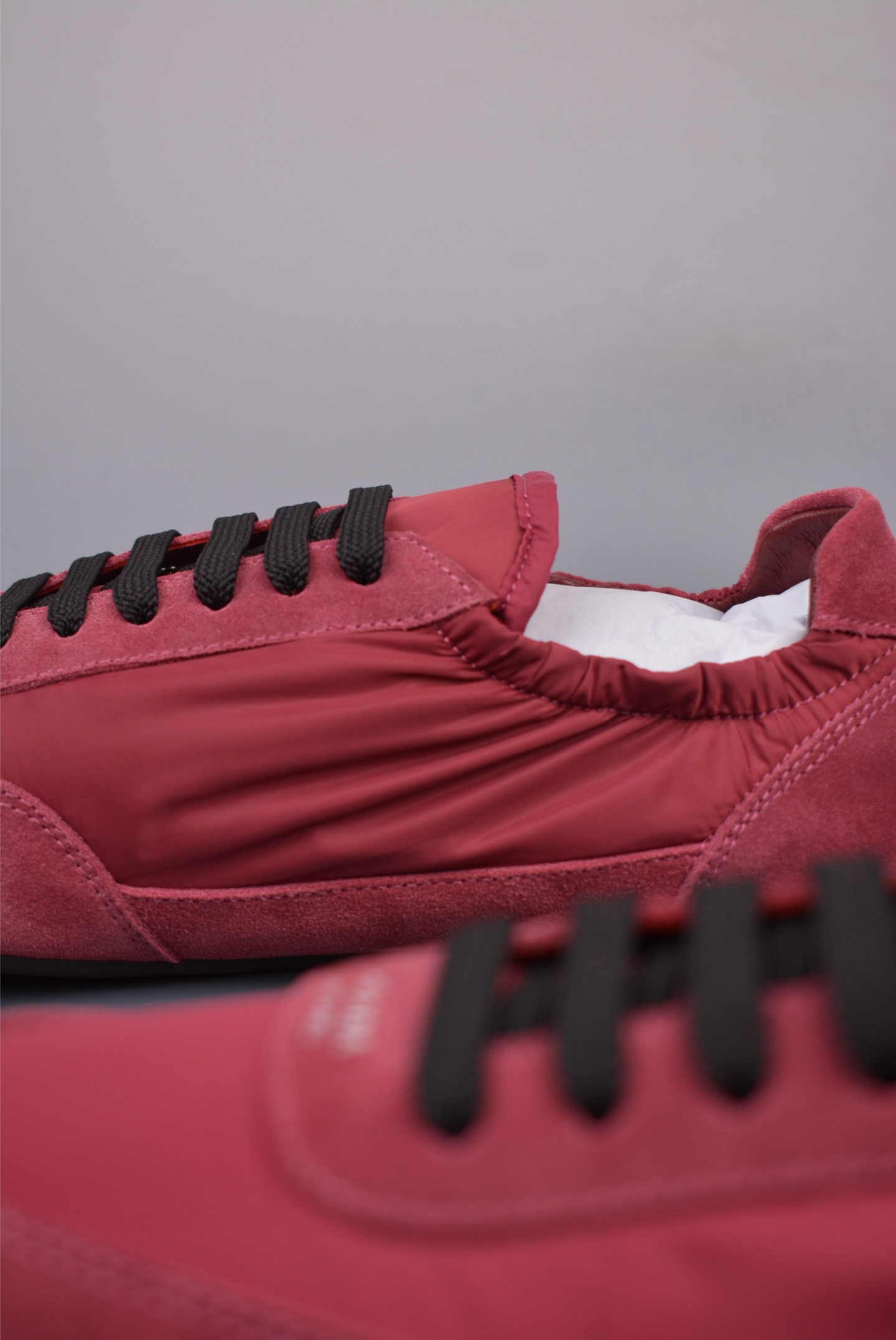Prada SpringSummer Show Thin-soled Dexter Shoes Rose Red