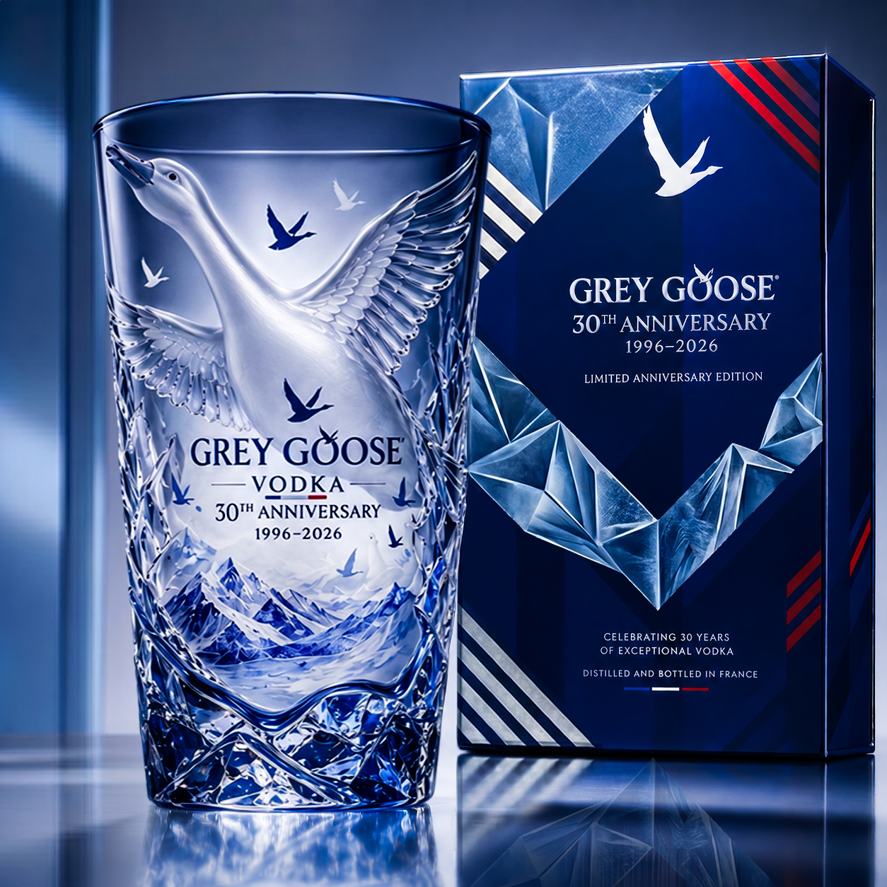 GREY GOOSE 30th Anniversary Limited Edition Vodka Glass (1996–2026)