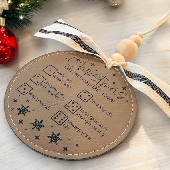 Gift Exchange Dice Game Christmas Ornament