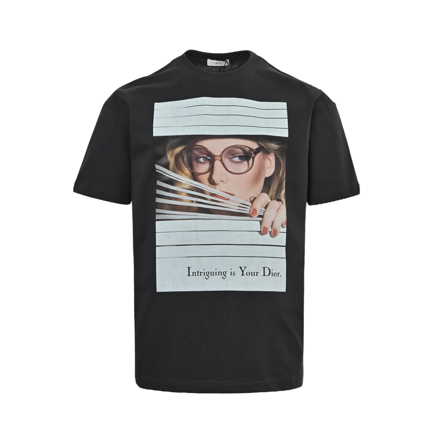 Dior 25ss magazine cover print short sleeves