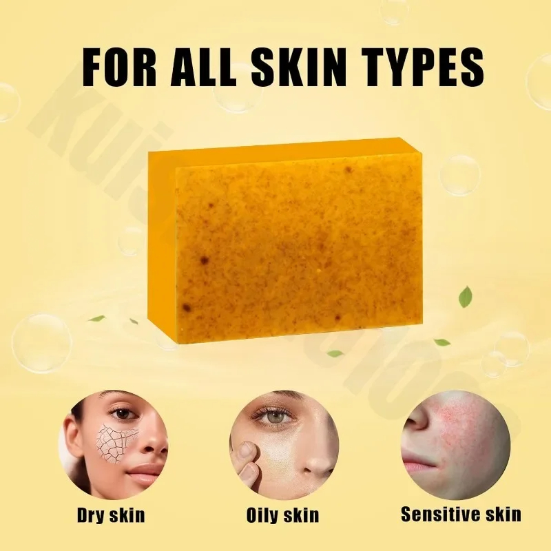 Lemon Turmeric & Kojic Acid Brighetning Soap,Dark Spot Remover, Kojic Acid Soap