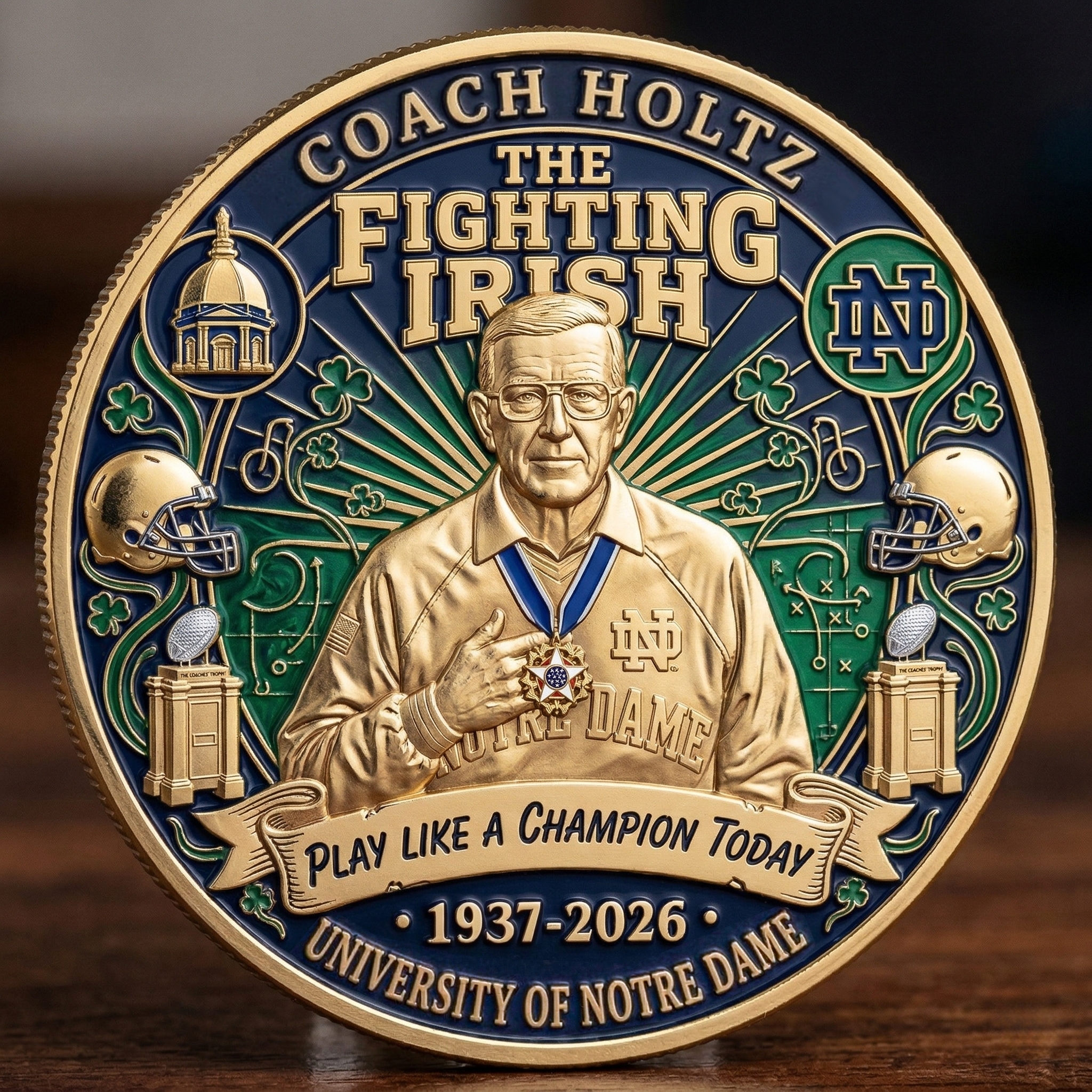 Legendary Coach Lou Holtz Commemorative Coins