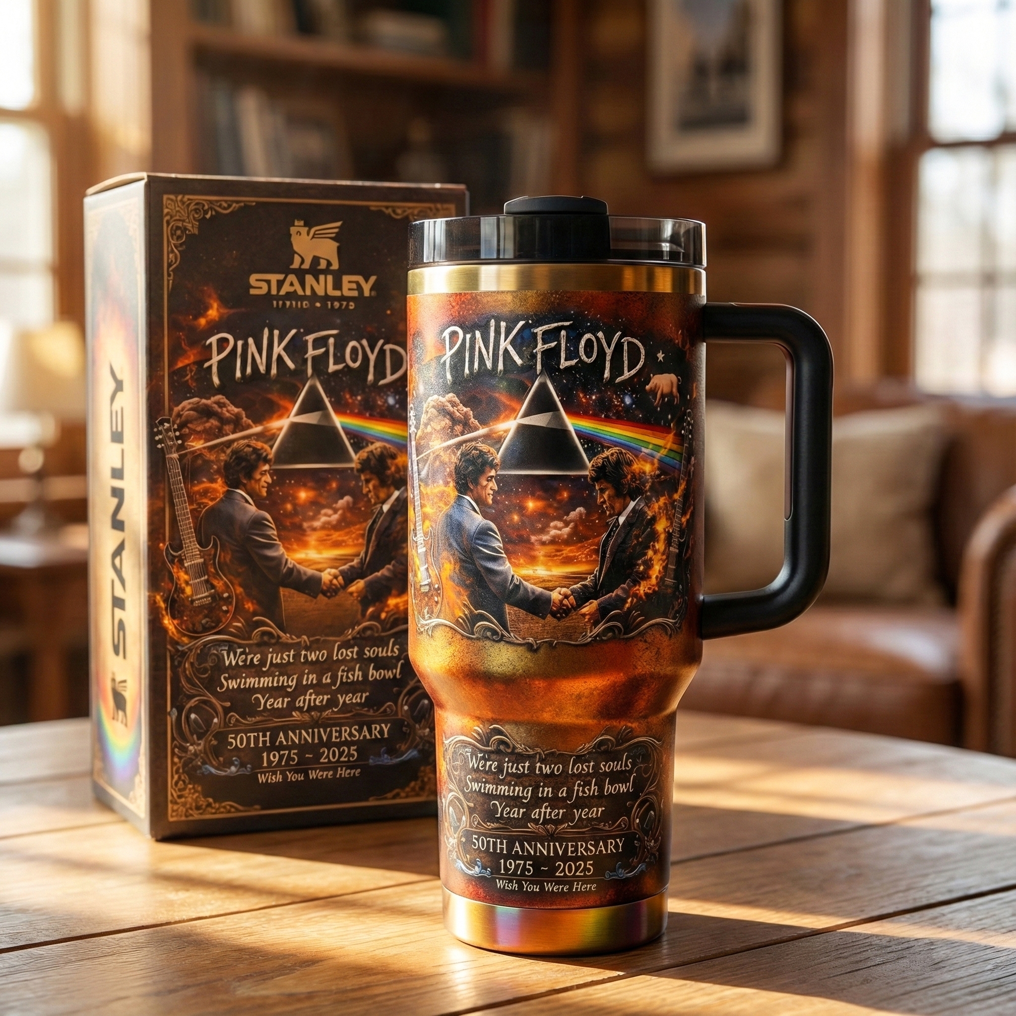 Pink Floyd Wish You Were Here 50th Anniversary Limited Edition 14OZ Stanley Tumbler