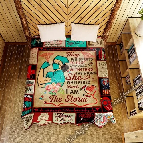 Nurse, I Am The Storm Quilt Blanket