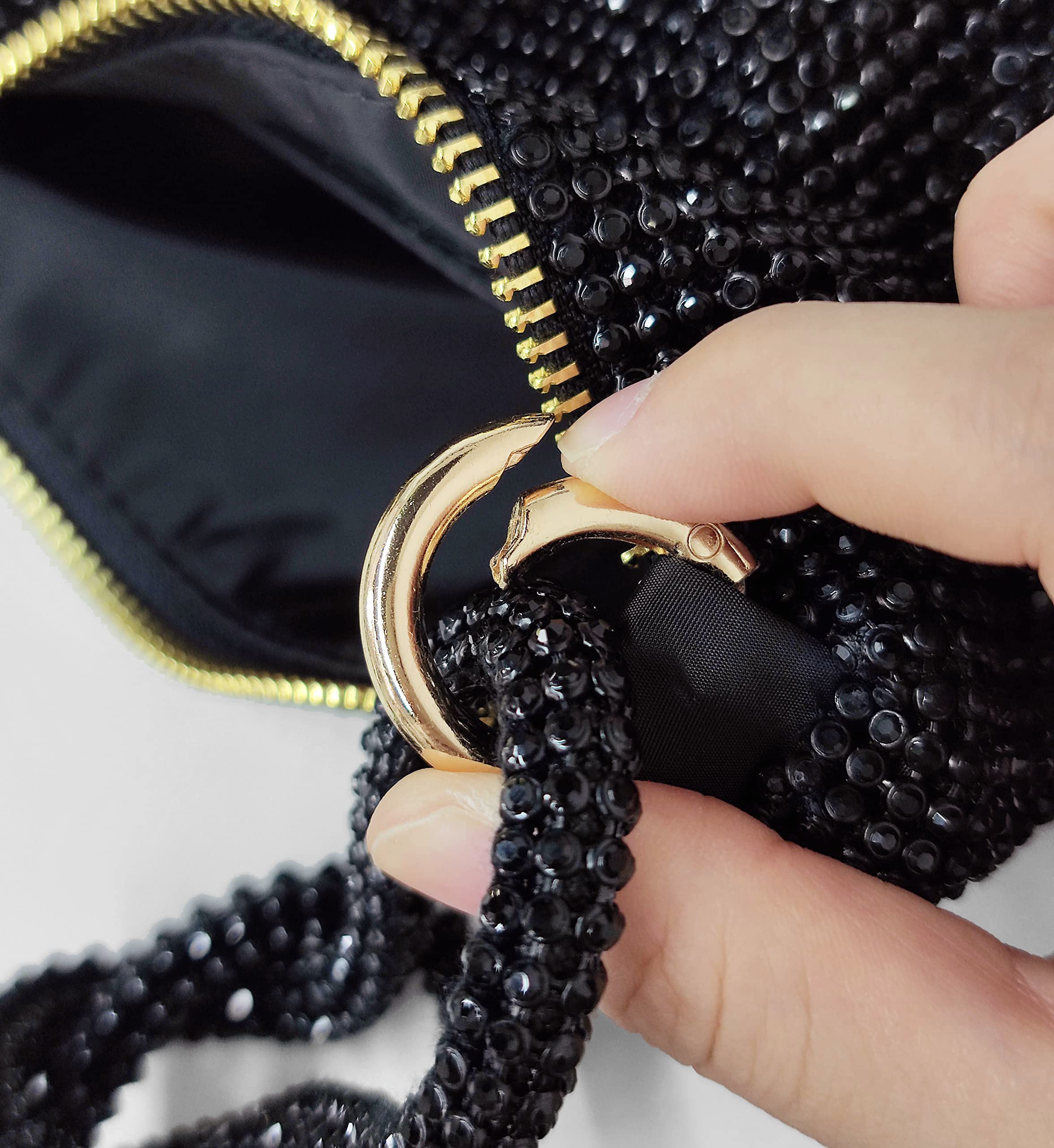 🔥Last Day 50% OFF🔥Rhinestone Hobo Bag for Women Rhinestone Purses📦BUY 2 GET FREE SHIPPING NOW