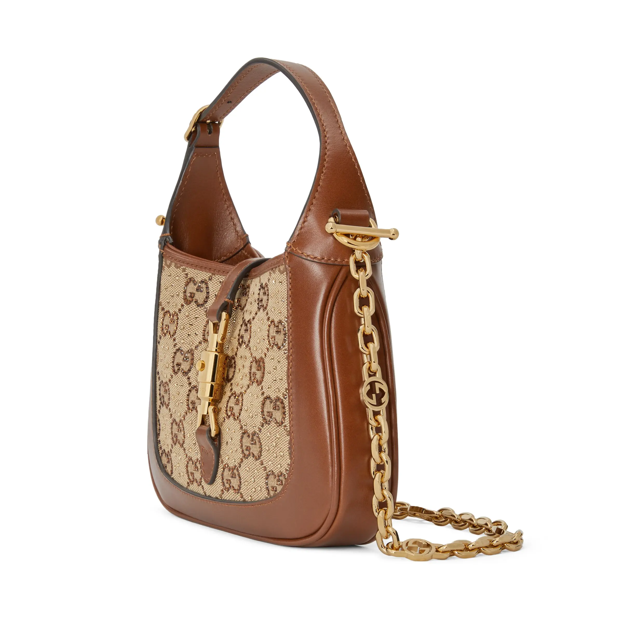 Gucci Jackie 1961 series crystal mini handbag