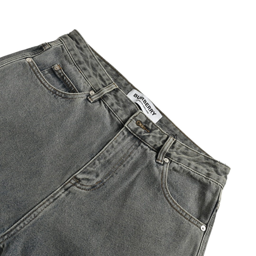 Burberry 23Fw wheat embroidered jeans