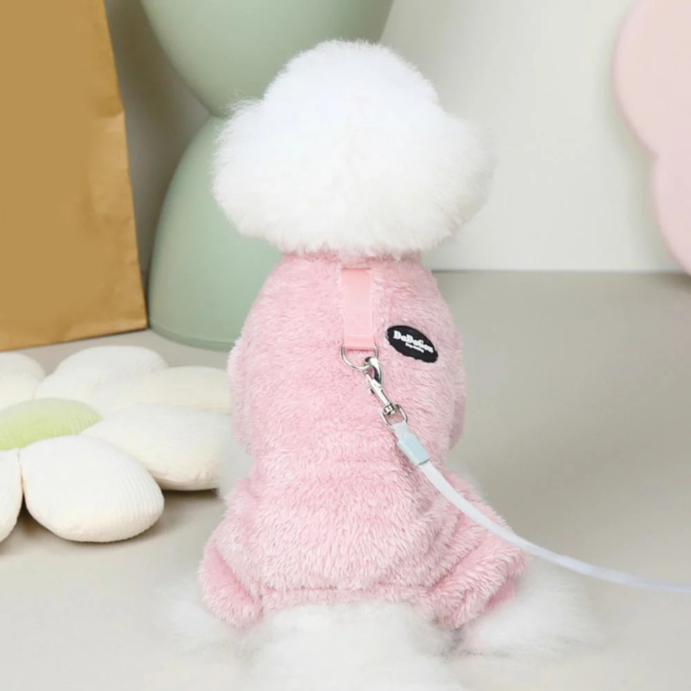 (🔥Last Day Promotion-SAVE 50% OFF) Fleece Pet Elastic Jumpsuit with Pull Ring-BUY 3 GET 15% OFF & FREE SHIPPING