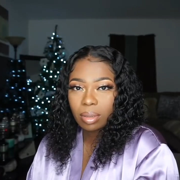 New Natural Pre Plucked Curly Wig