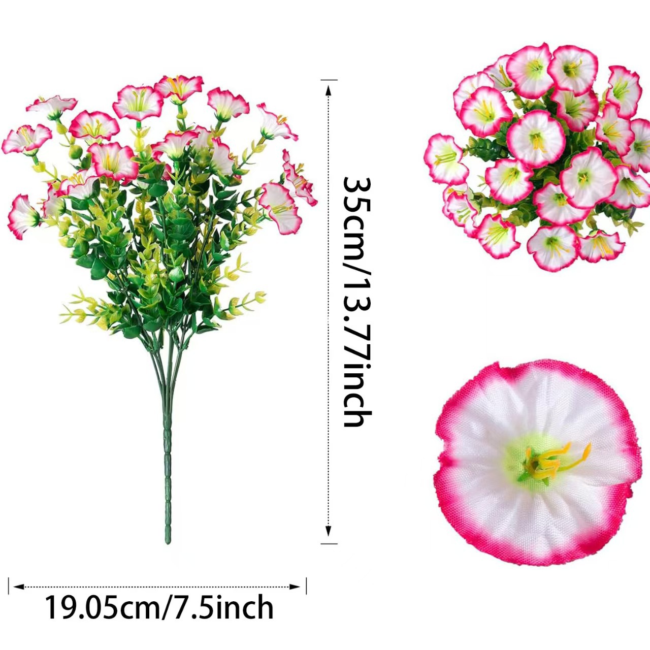 🌸 Hanging Artificial Colourful Morning Glory Basket-💥UV resistant, Waterproof，Windproof