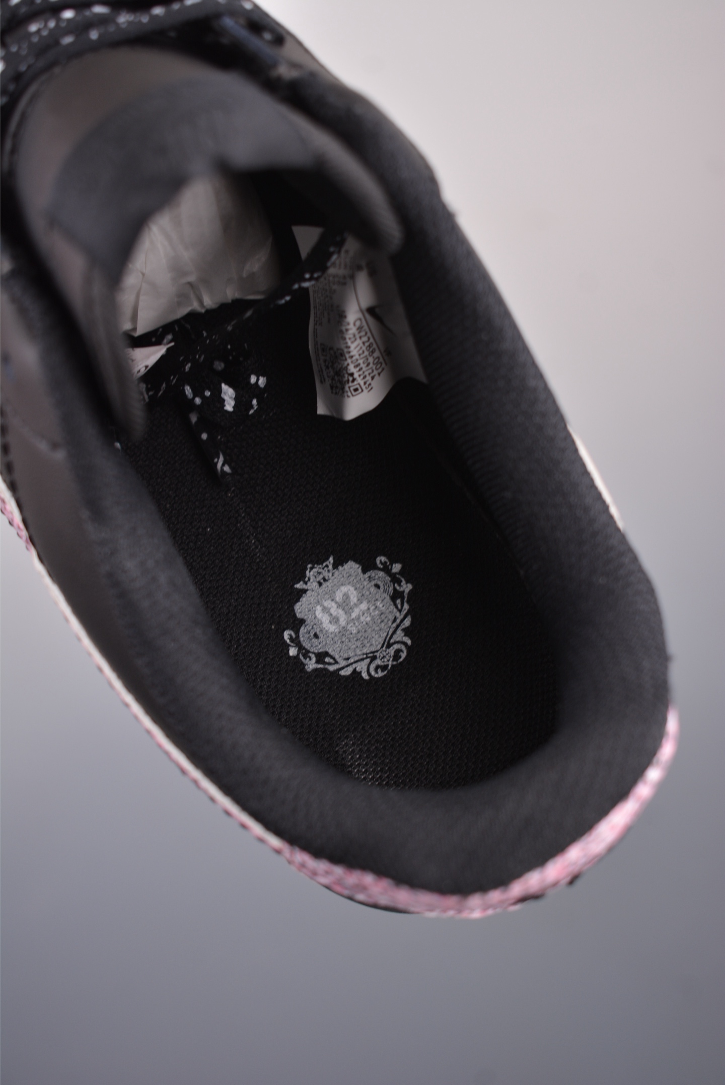 Nike Air Force 1’07 Low Leather Black Pink Hook CW2288-001
